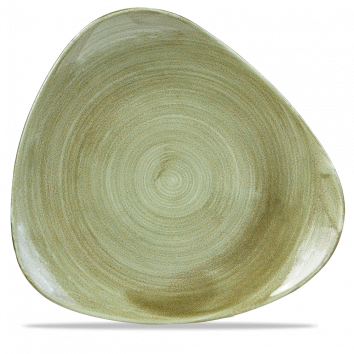 Stonecast Burnished Green Triangle Plate