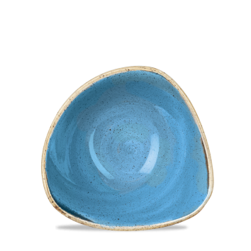 15.3cm Stonecast Cornflower Blue Triangle Bowl
