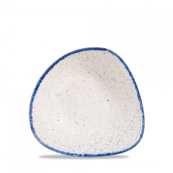 15.3cm Stonecast Hints Indigo Blue Triangle Bowl