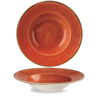 28cm Stonecast Spiced Orange Wide Rimmed Bowl