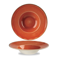 24cm Stonecast Spiced Orange Wide Rimmed Bowl