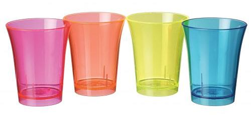 reusable plastic shot glasses