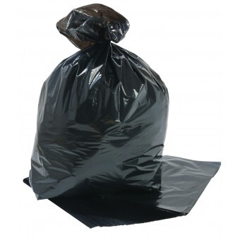 Black Plastic Compactor Sack Extra Heavy Duty