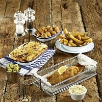 Enamel Plates and Bowls with food