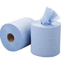 Blue Centrefeed Wiper Rolls