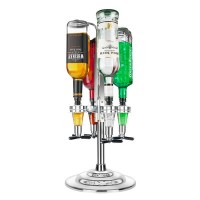 Rotary Bottle Stand with bottles