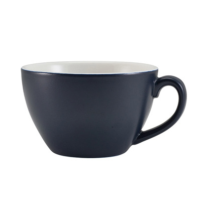 MATT BLUE Porcelain Bowl Shaped Cup | BLUE Cappuccino Cup