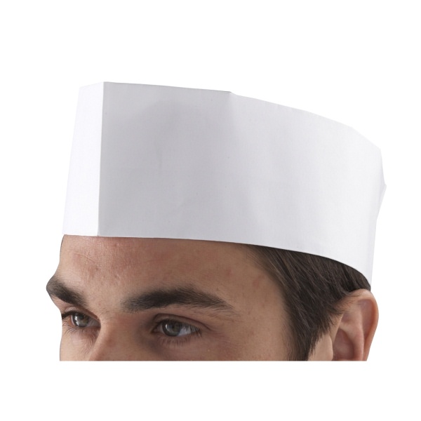 Dispenser Box of 100 Disposable Forage Style Chefs Hats 