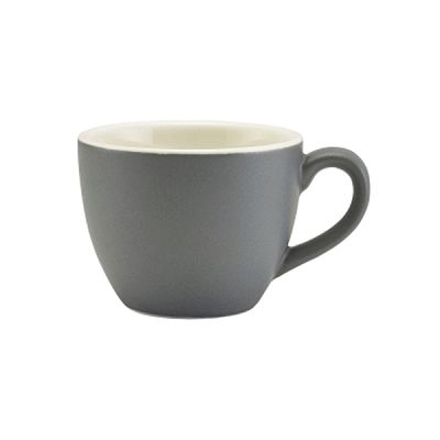 Matt Grey Bowl Shaped Espresso Cup | Small Cup for Espresso | Italian ...