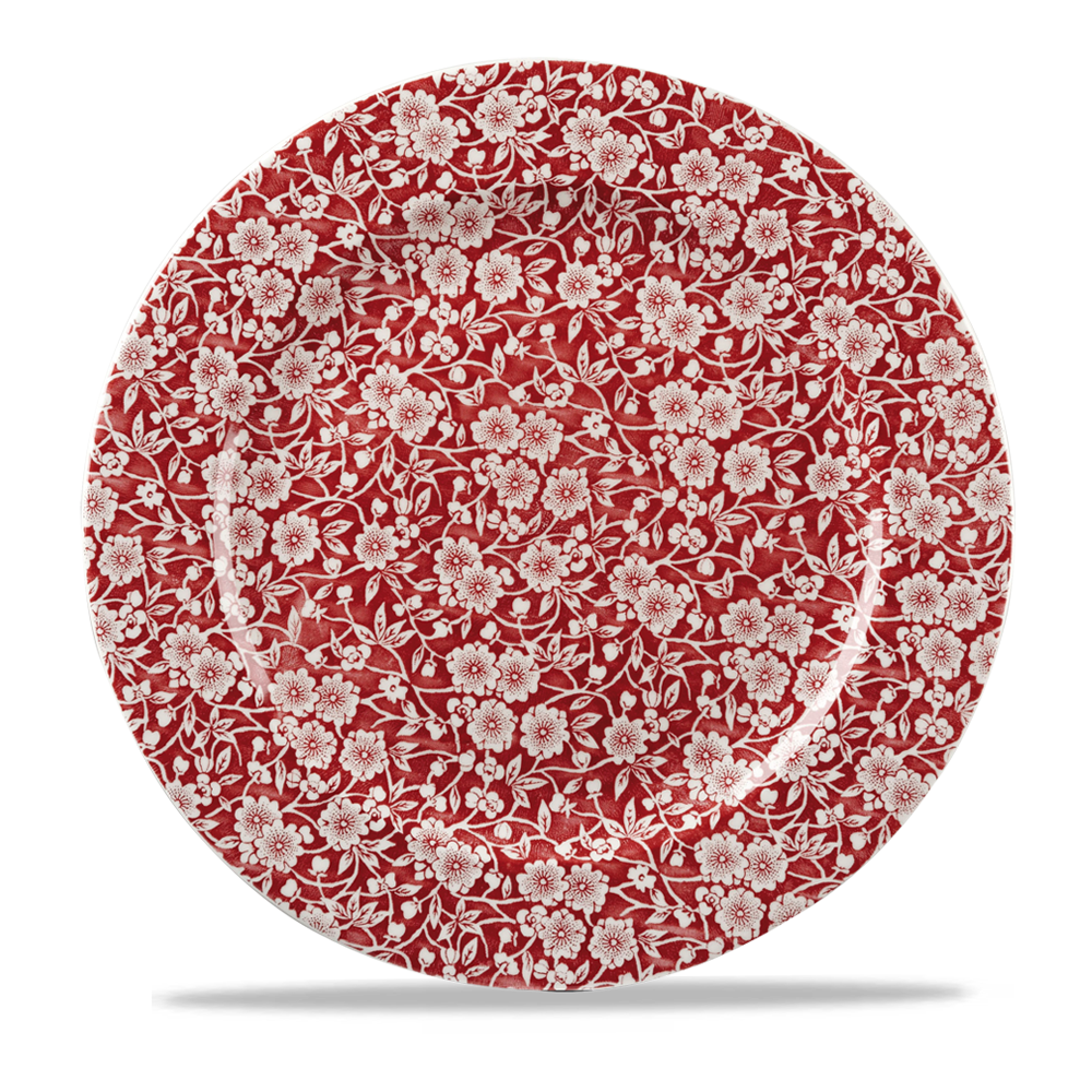 Churchill Profile Cranberry Victorian Calico Plate Wholesale