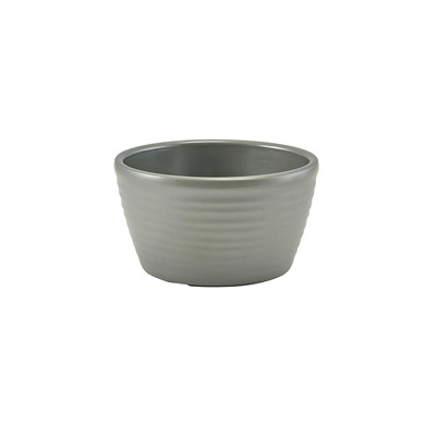 Matt Grey Melamine Ripple Ramekin | Fluted Ramekin | Plastic Dip Pot ...