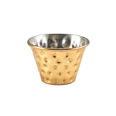 Gold Plated Hammered Ramekin | Metal Hammered Ramekin | Gold Ramekins