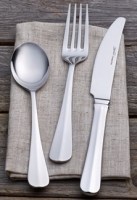 Premium Baguette Table Knife & Fork & Dessert Spoon