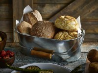 Oval Table Caddy used for bread rolls