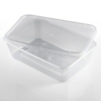 Microwave Takeaway Container with Lid 500ml / 18oz