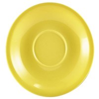 YELLOW Porcelain Saucer 