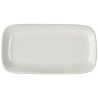 35 x 18.5cm Porcelain Rectangular Rounded Edge Plate