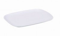 White Porcelain Ellipse Rectangular Plate