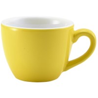 Yellow Porcelain Bowl Shaped Cup