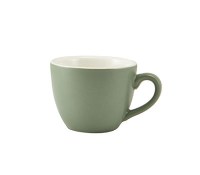 Matt Green Porcelain Bowl Shaped Cup