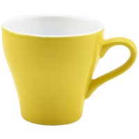 Yellow Porcelain Tulip Shaped Cup