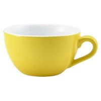 Yellow Porcelain Bowl Shaped Cup