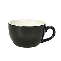 BLACK Porcelain Bowl Shaped Cup