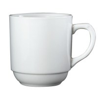 White Porcelain Stacking Mug