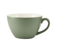 Matt Green Porcelain Bowl Shaped Cup