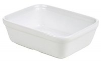 20cm Rectangular Porcelain Pie Dish