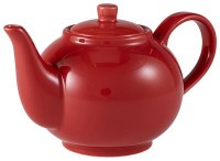 Red Porcelain Teapots  2-3 Cup 15.75oz / 45cl