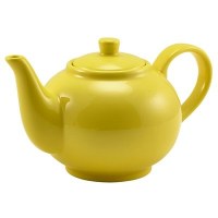 Porcelain YELLOW 2-3 Cup Teapot