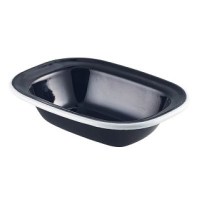 Black Enamel Rectangular Pie Dish 8inch / 20cm