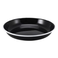 24cm Black Enamel Rice/Pasta Plate