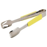 Stainless Steel BuffetPro Serving Tongs YELLOW Handle