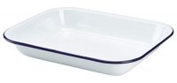 White Enamel Baking Tray