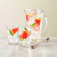 1.5ltr Aras Glass Jug with Glasses and water