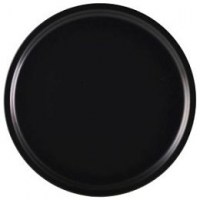 Luna Matt Black Pizza Plate
