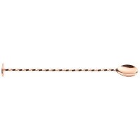 27cm Copper Bar Spoon with Disc Muddler End