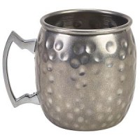 Stainless Steel Vintage Hammered Barrel Mug 14oz / 40oz