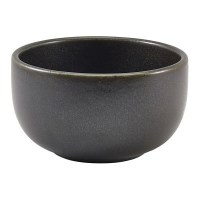 Black Terra Porcelain Round Bowl 