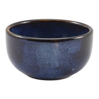 Aqua Blue Terra Porcelain Round Bowl 