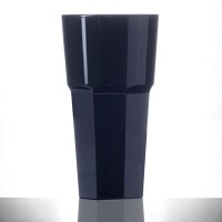 BLACK Plastic Reusable Remedy Tall Glass