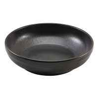 Black Terra Porcelain Coupe Bowl