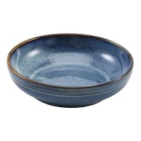 Aqua Blue Terra Porcelain Coupe Bowl