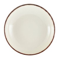 Round Coupe Bowl SERENO BROWN Rustic Terra Stoneware