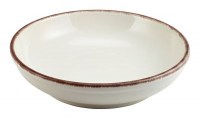 Round Coupe Bowl SERENO BROWN Rustic Terra Stoneware