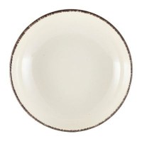 Round Coupe Bowl SERENO BROWN Rustic Terra Stoneware