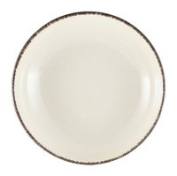 Round Coupe Bowl SERENO BROWN Rustic Terra Stoneware