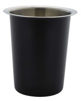 Stainless Steel Black Cutlery Cylinder